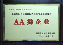 2013年工業(yè)產(chǎn)品質(zhì)量分類(lèi)監(jiān)管AA類(lèi)企業(yè).jpg